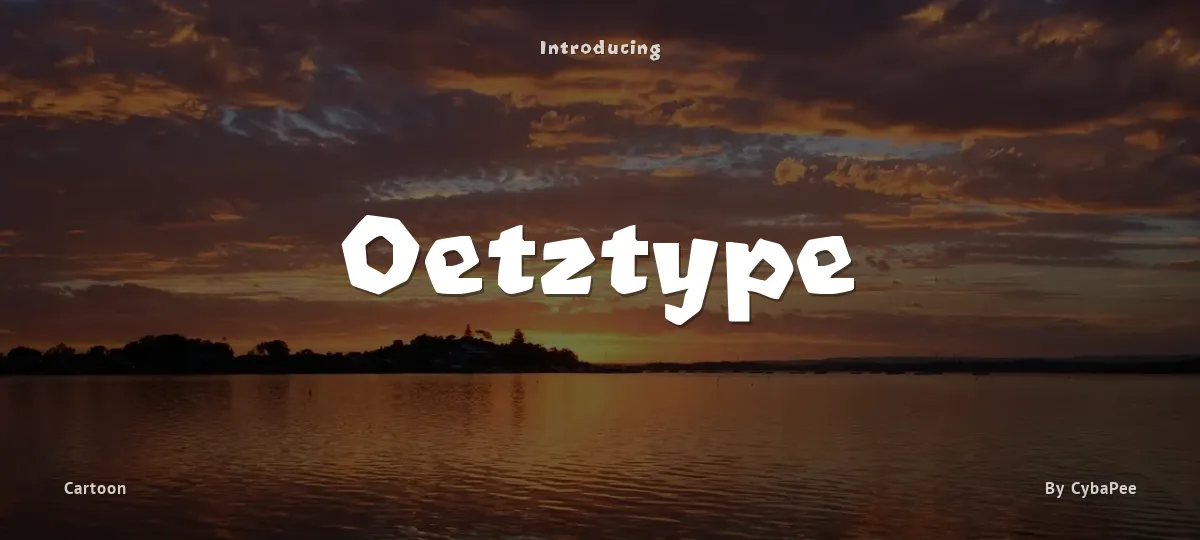 Oetztype font preview