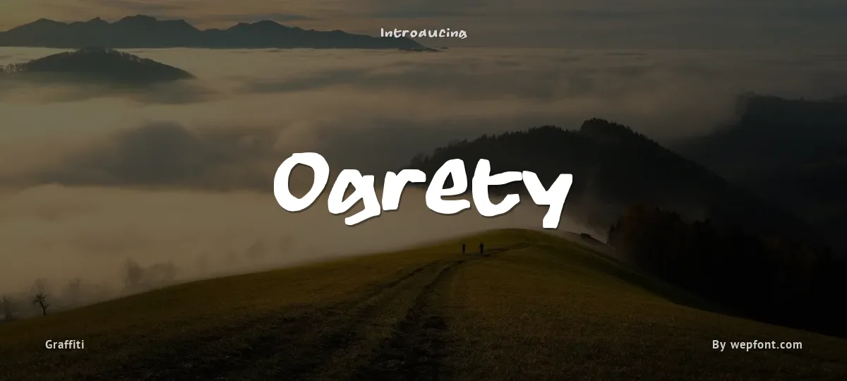 Ogrety font preview