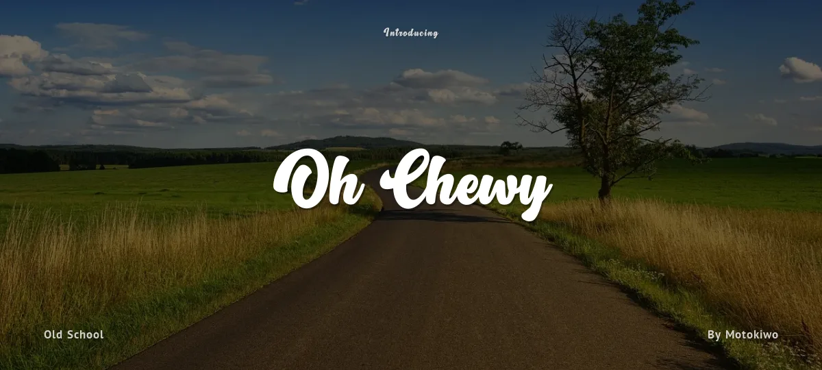 Oh Chewy font preview