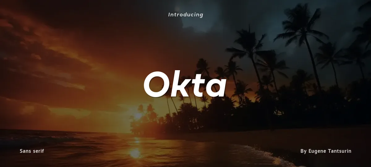 Okta font preview