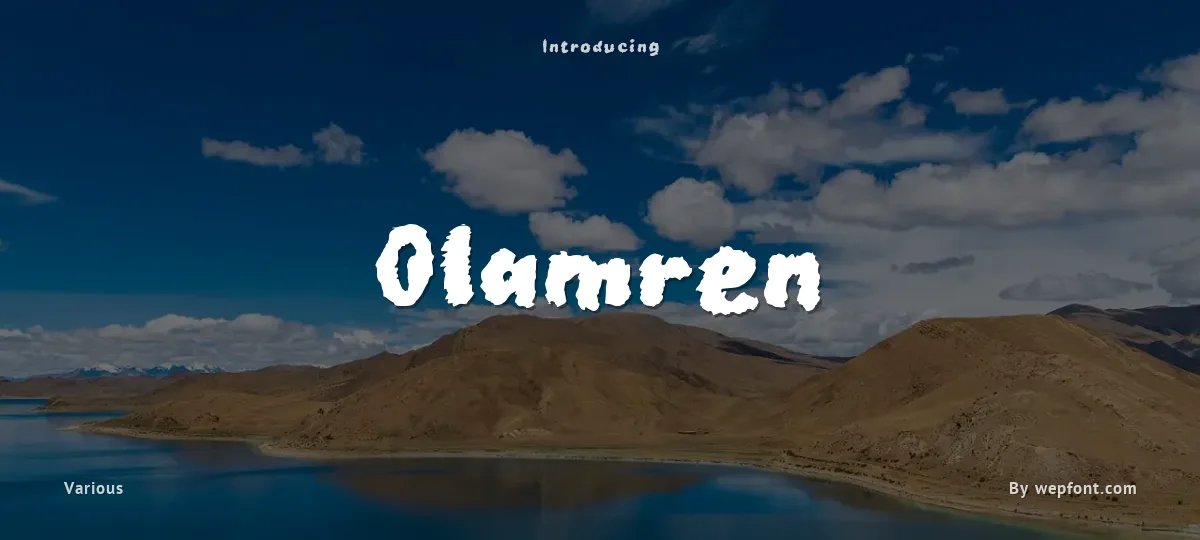 Olamren font preview