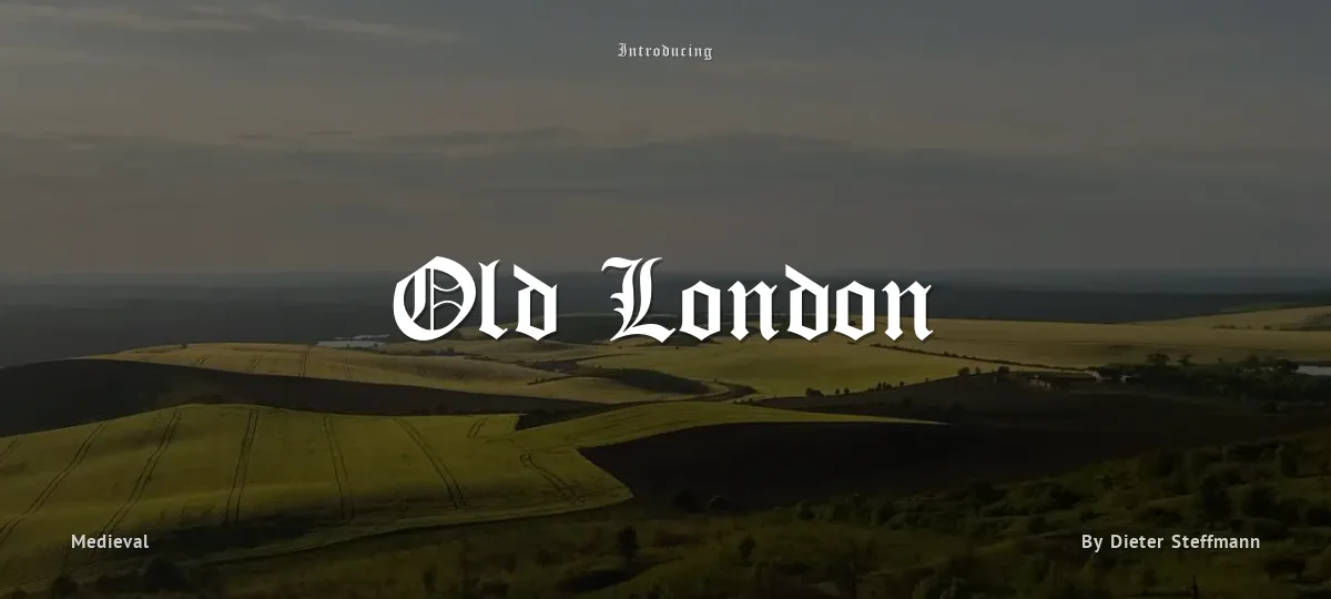 Old London font preview
