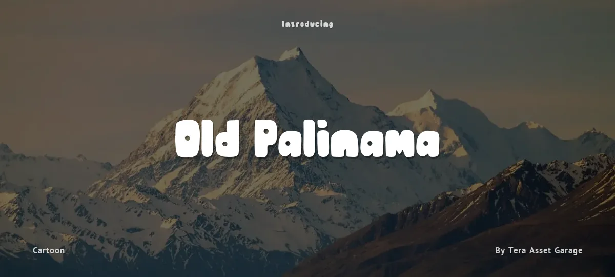 Old Palinama font preview