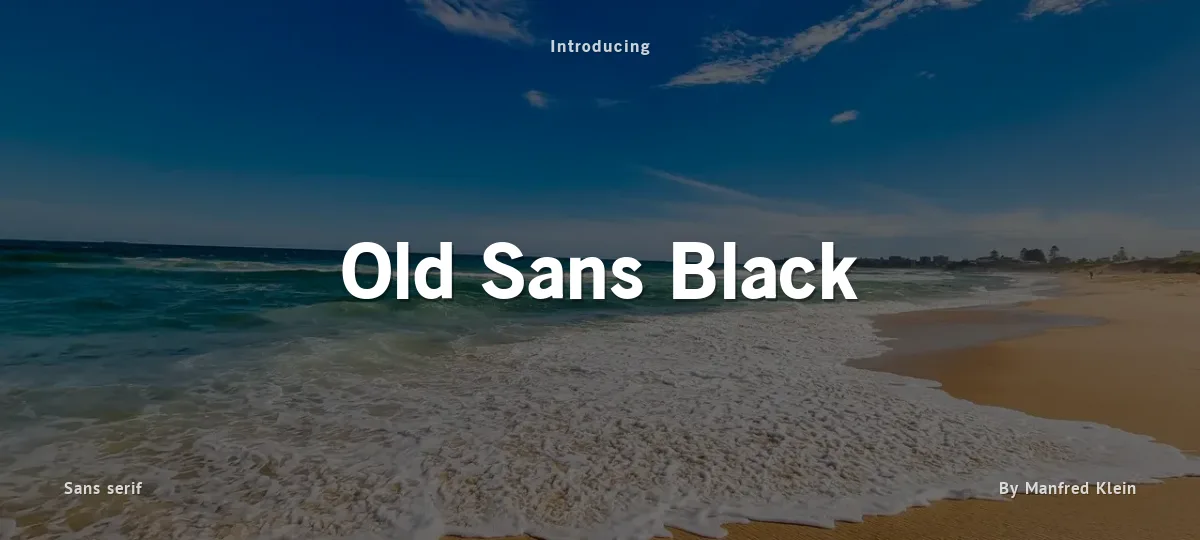 Old Sans Black font preview