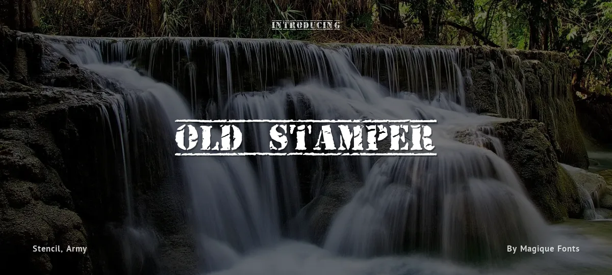 Old Stamper font preview