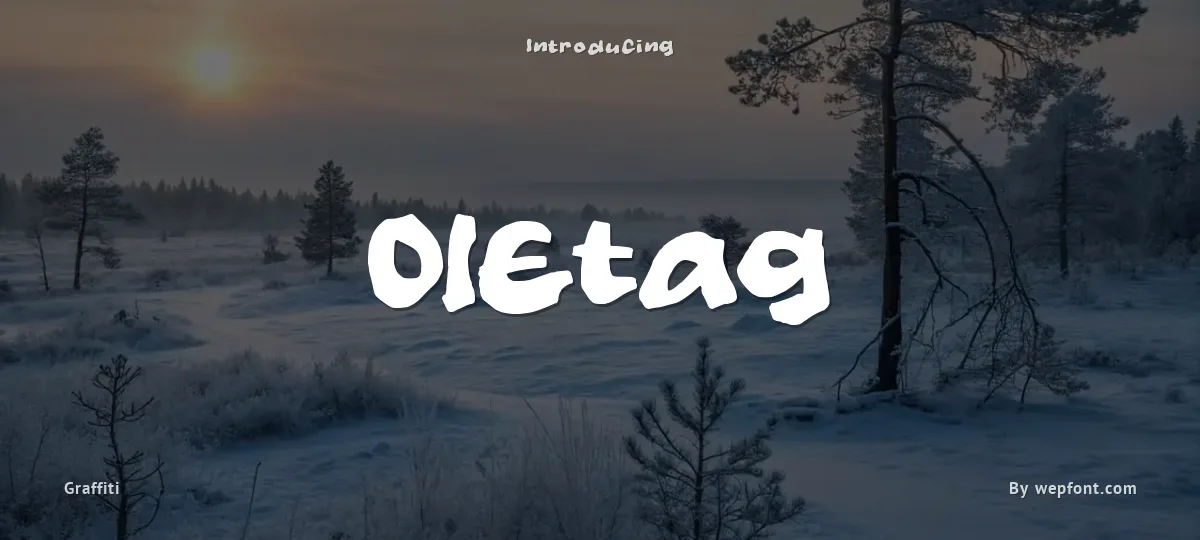 Oletag font preview
