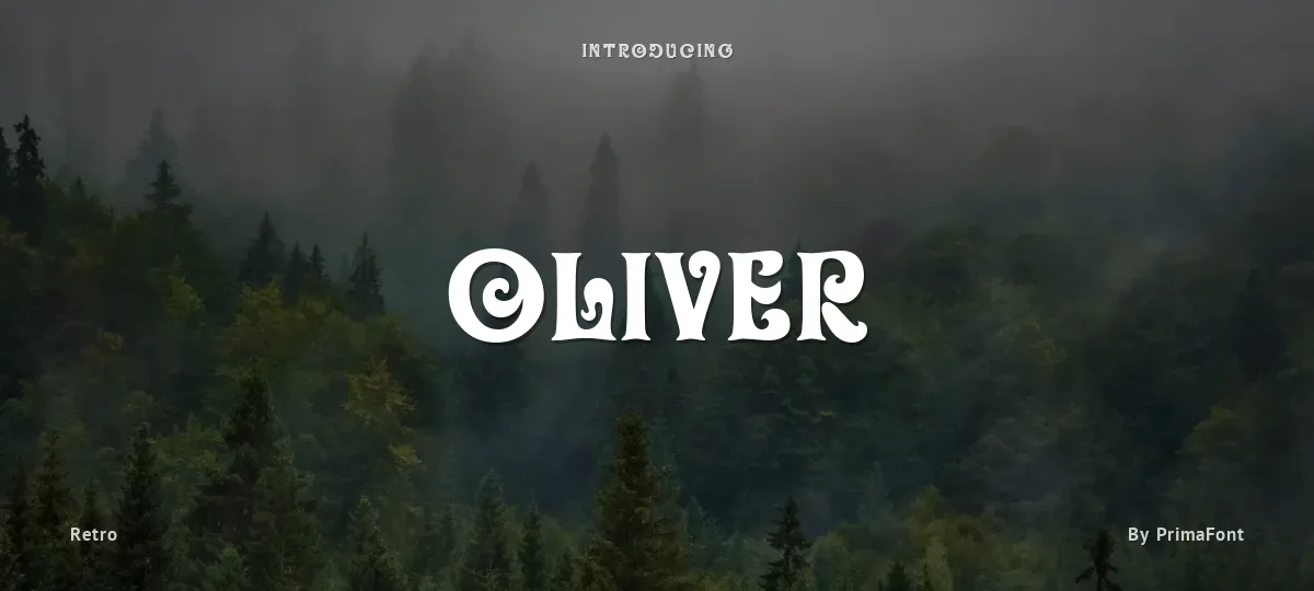 Oliver font preview