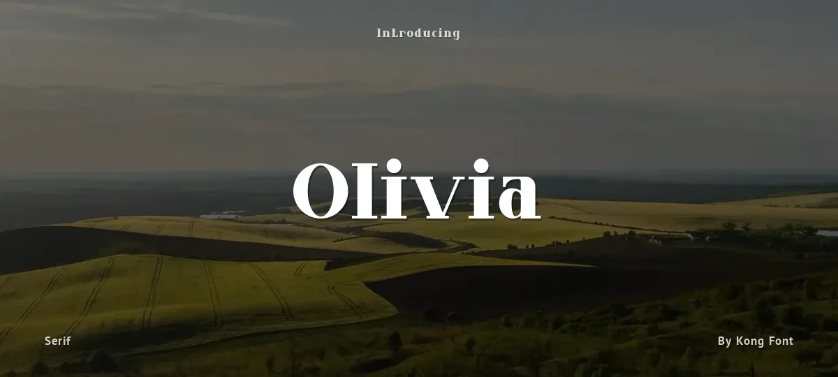 Olivia font preview