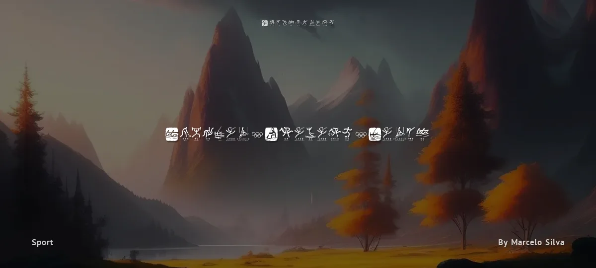 Olympic Beijing Picto font preview