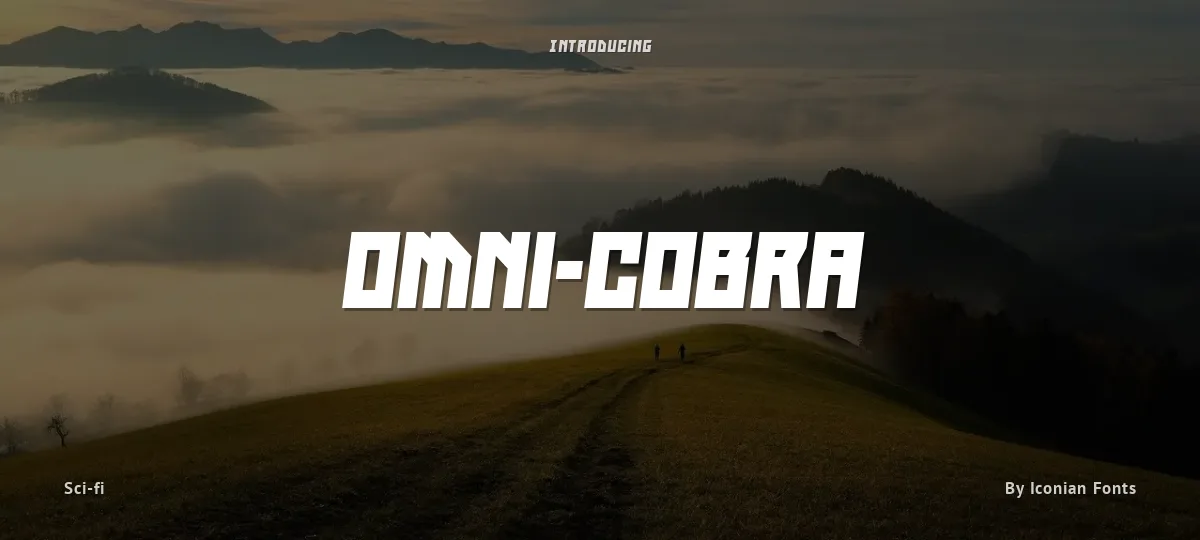 Omni-cobra font preview