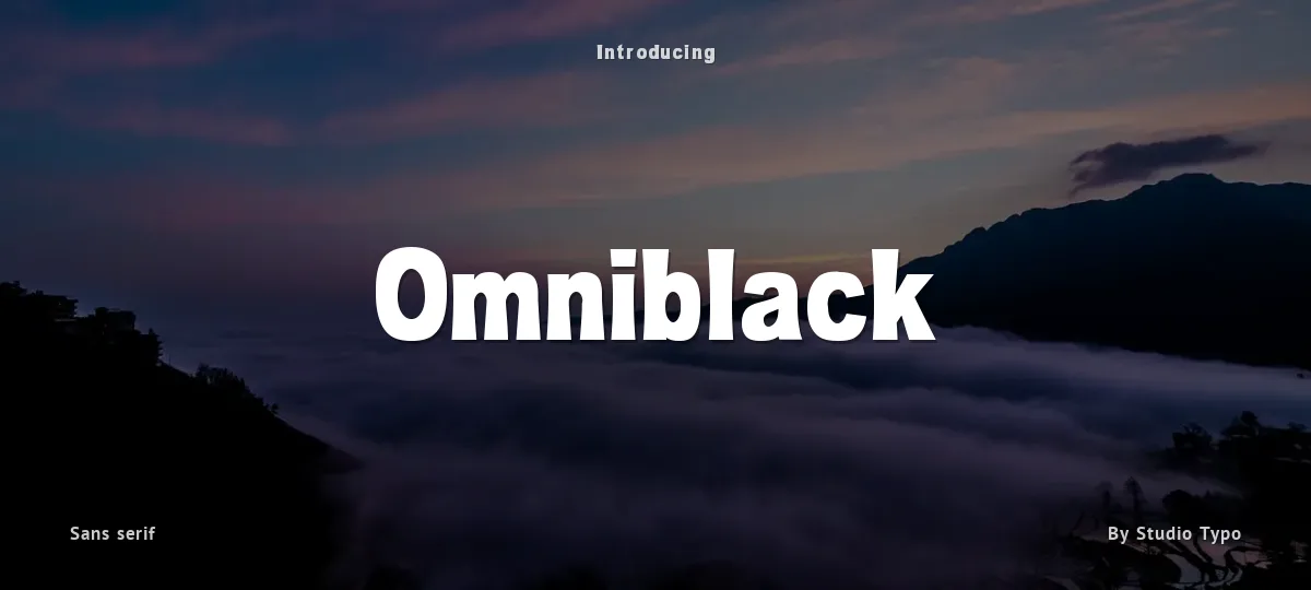 Omniblack font preview