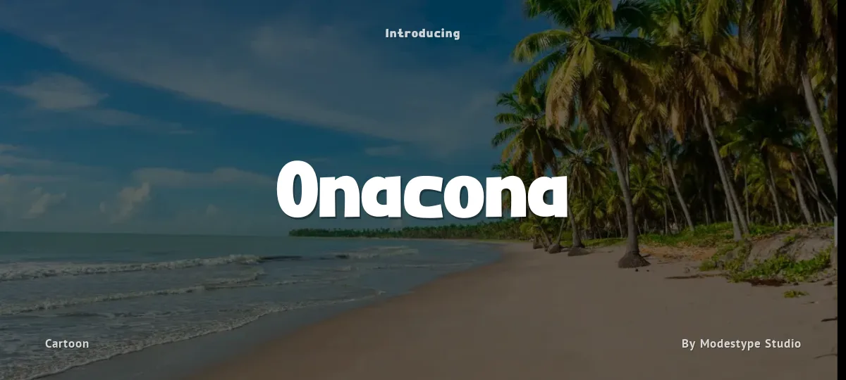 Onacona font preview