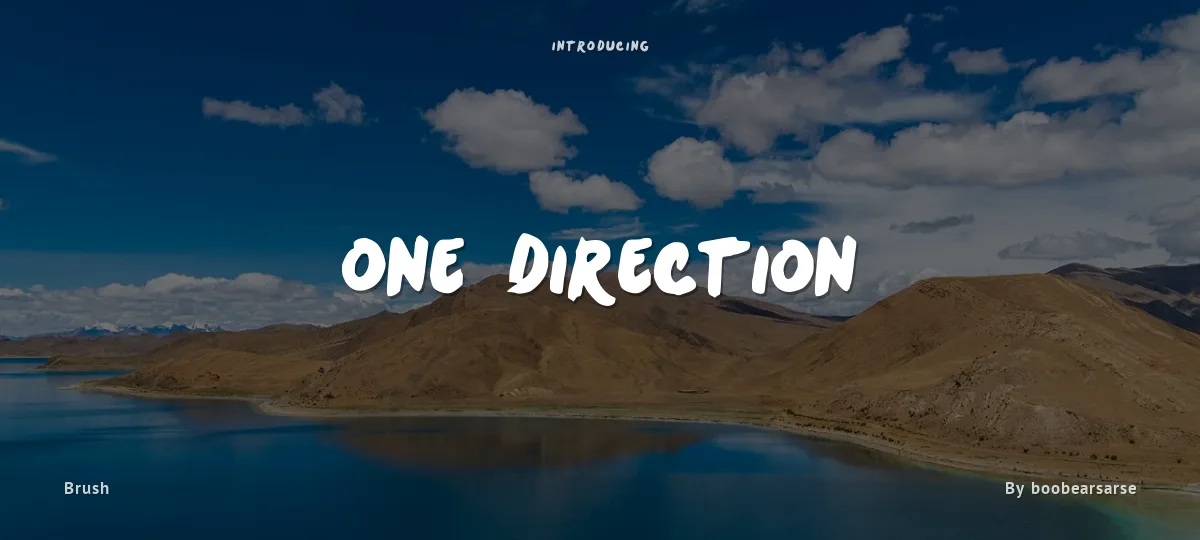 One Direction font preview