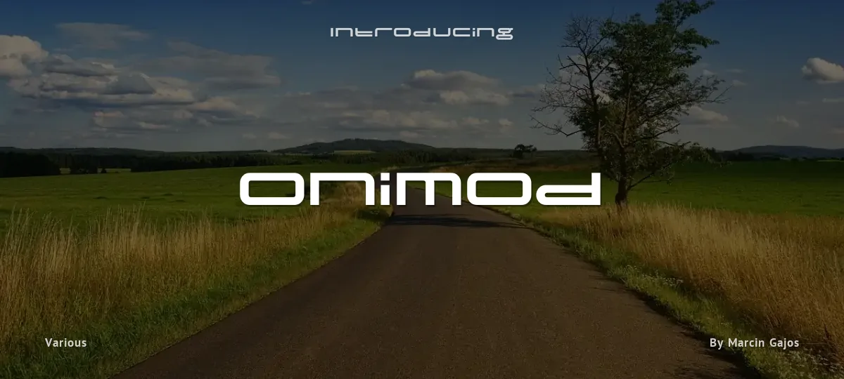 Onimod font preview