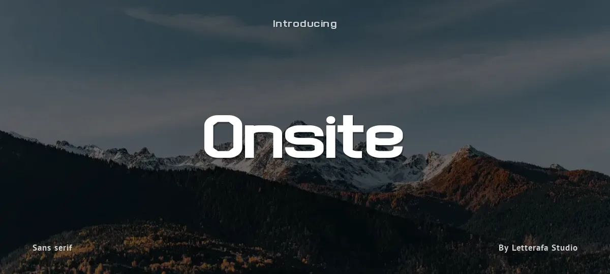 Onsite font preview