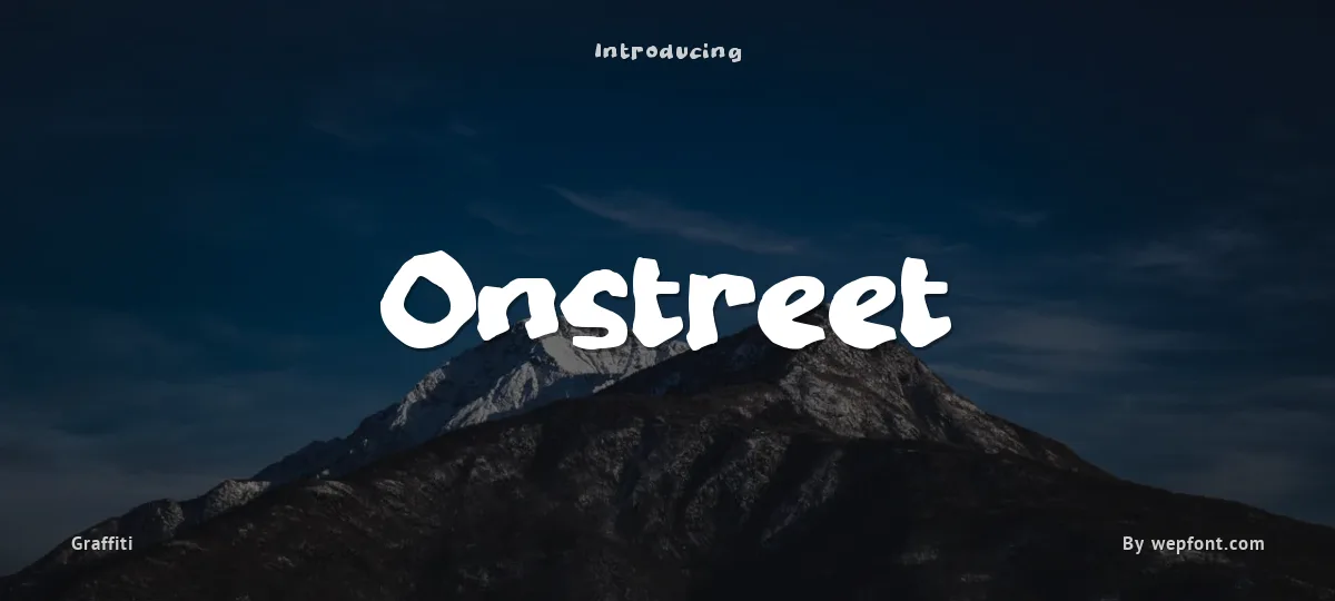 Onstreet font preview
