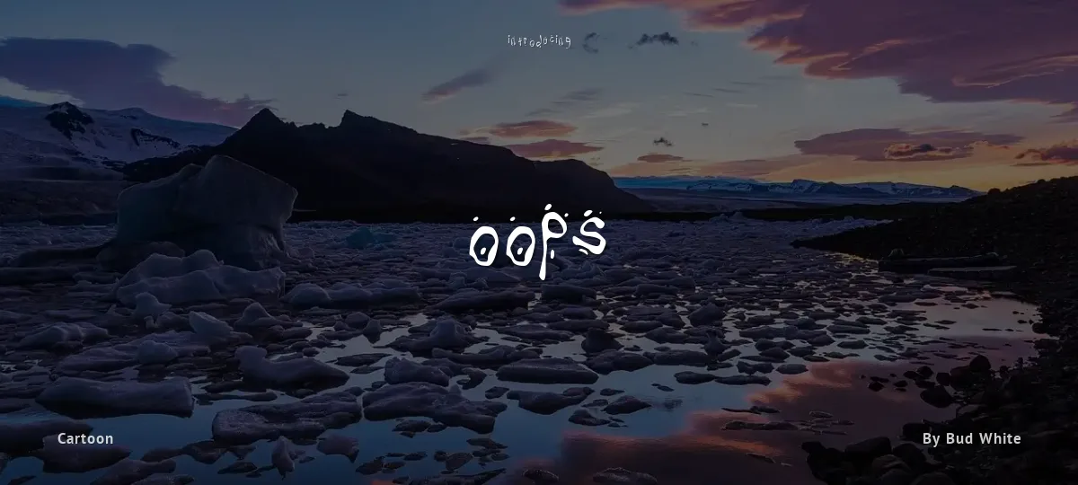 Oops font preview