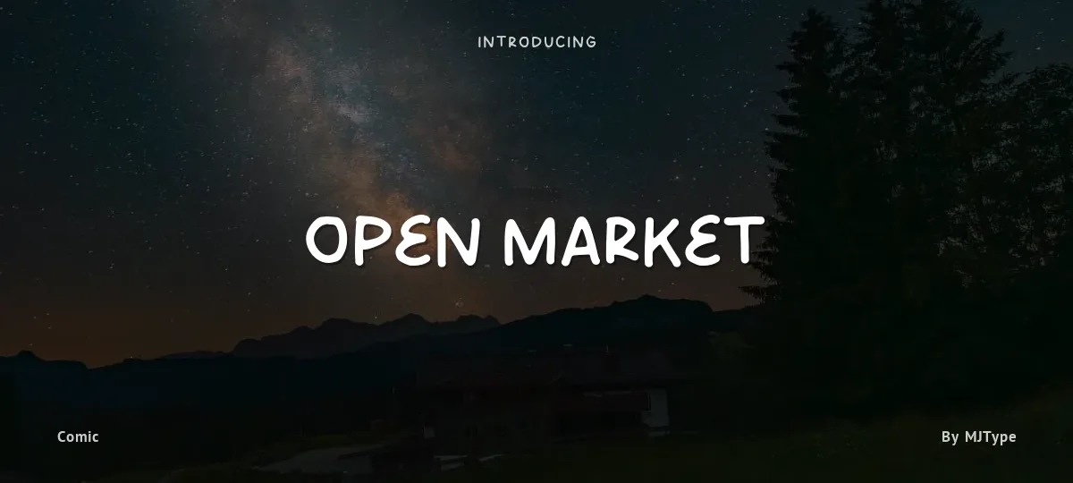 Open Market font preview