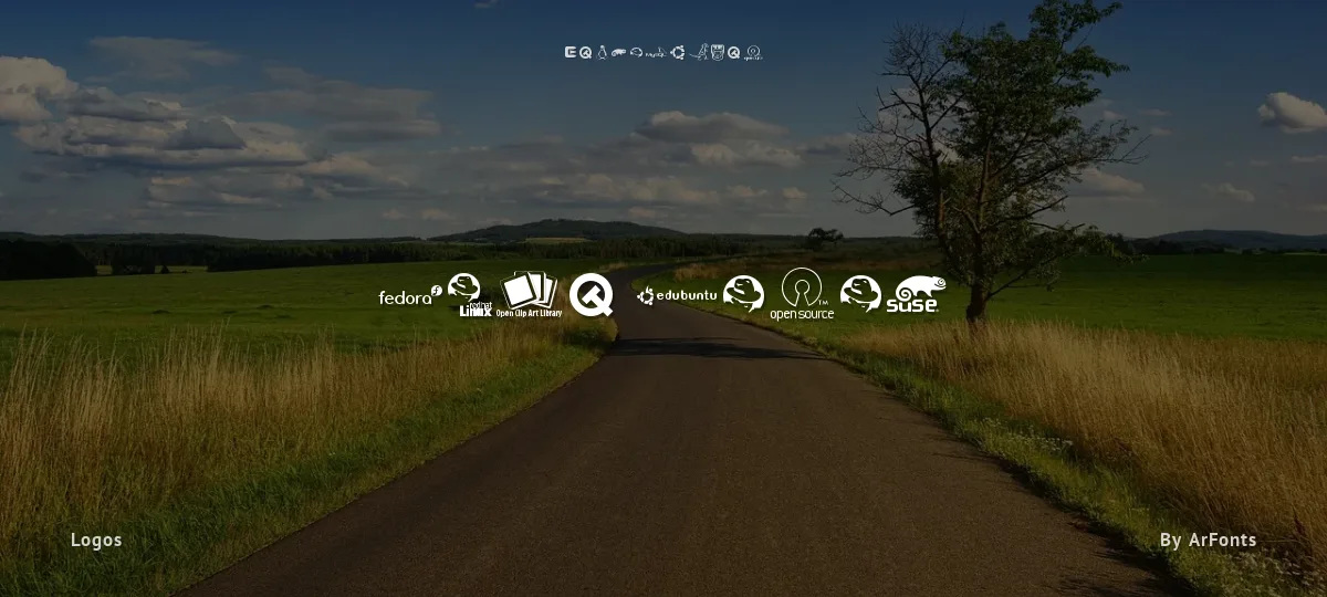 Open Logos font preview