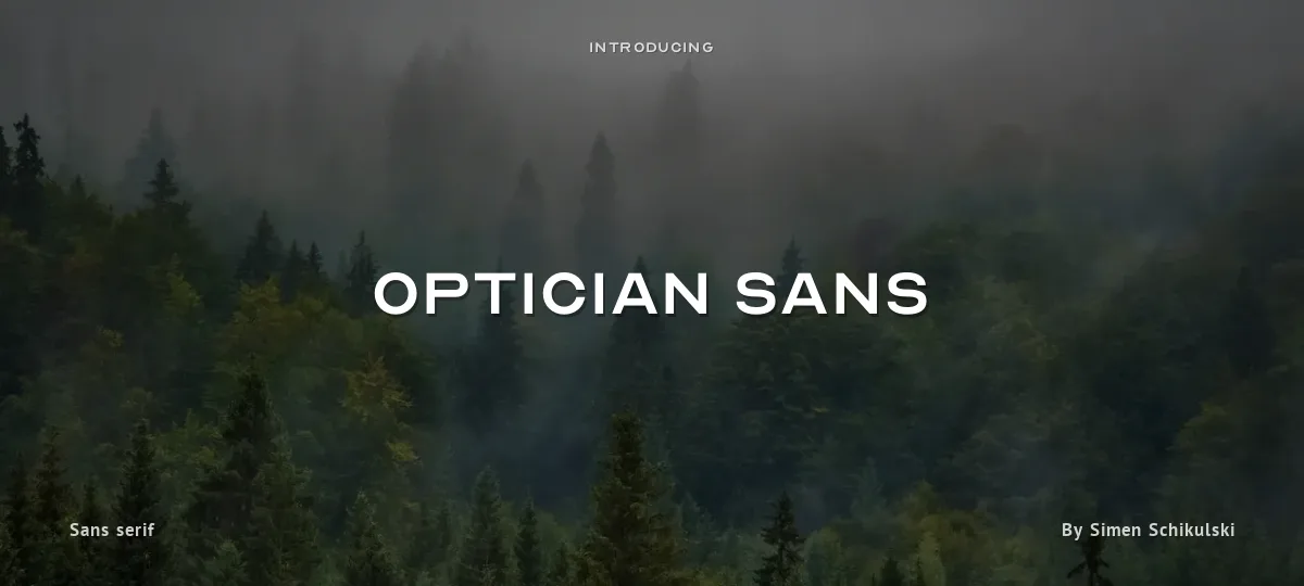 Optician Sans font preview