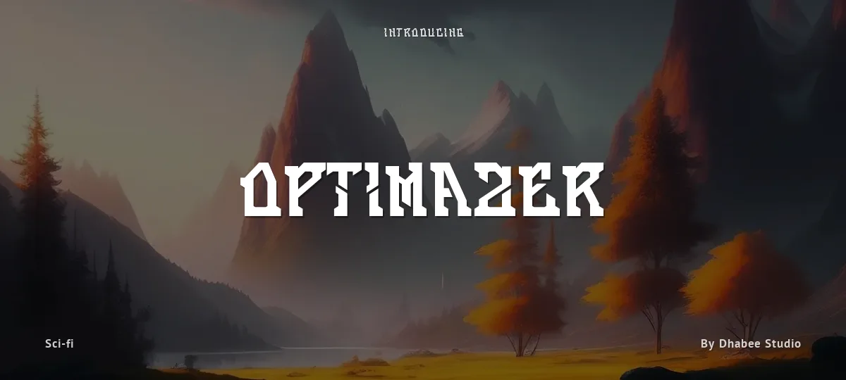 Optimazer font preview