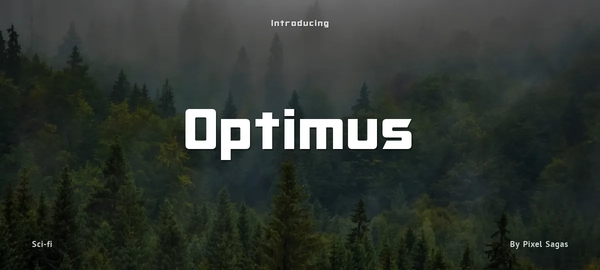 Optimus font preview