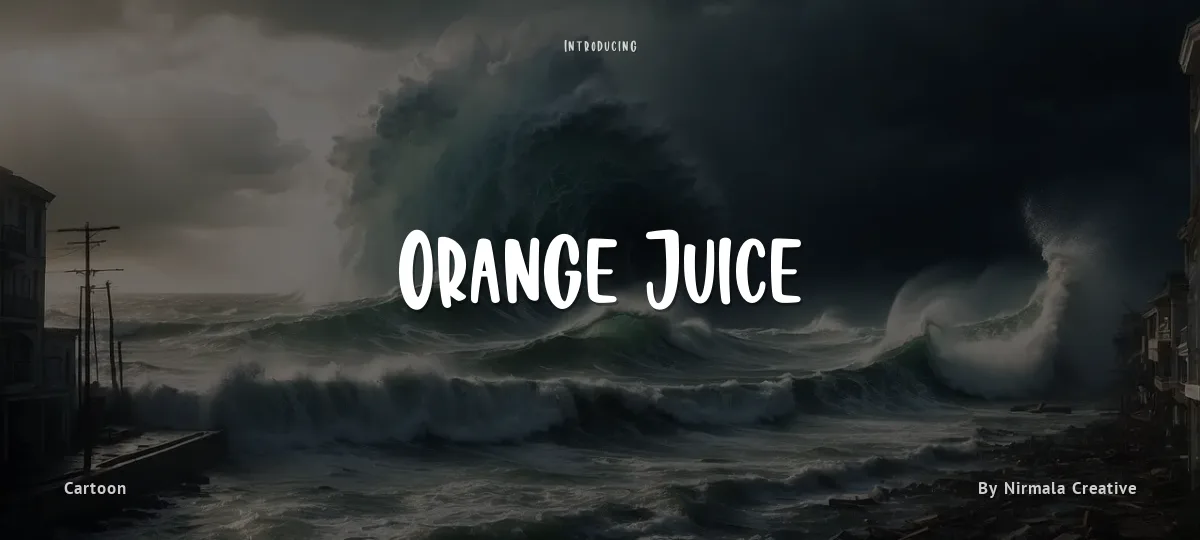 Orange Juice font preview