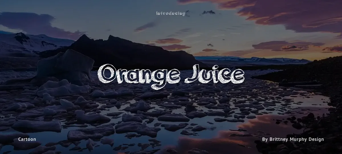 Orange Juice font preview