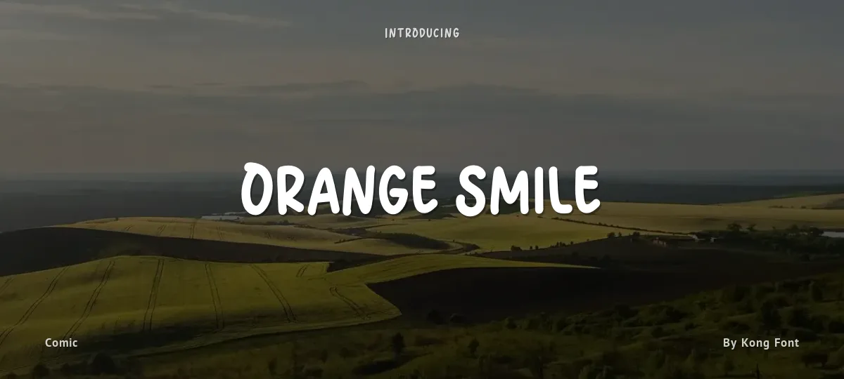 Orange Smile font preview