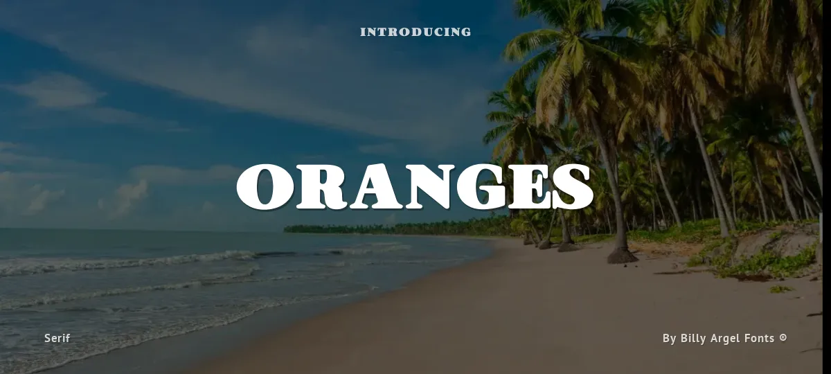 Oranges font preview