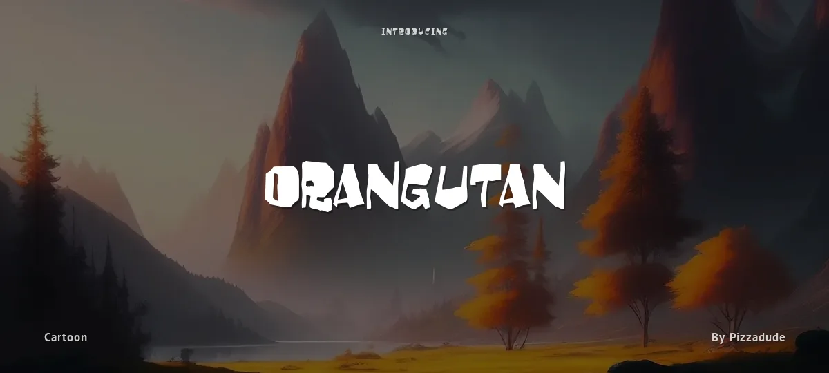 Orangutan font preview
