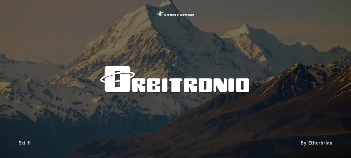 Orbitronio font preview