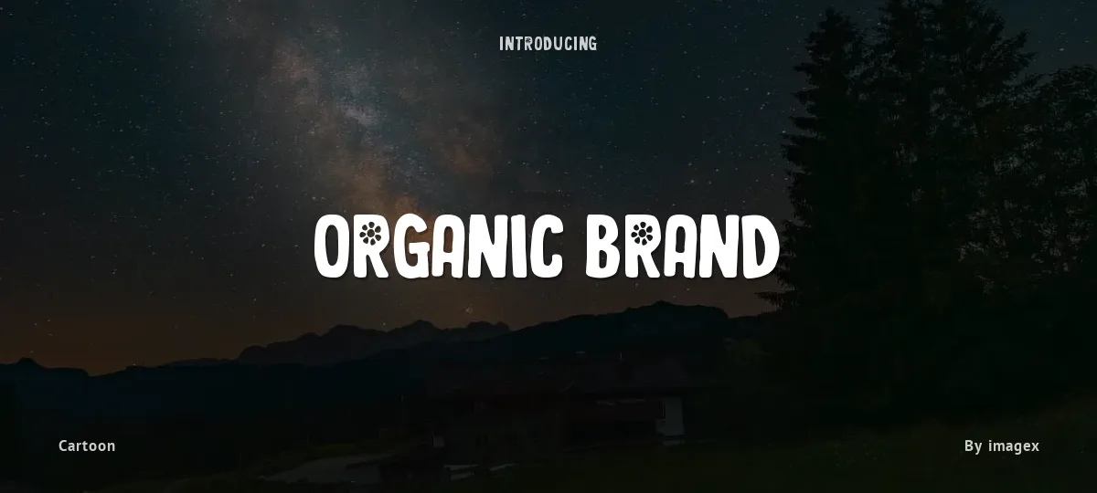 Organic Brand font preview