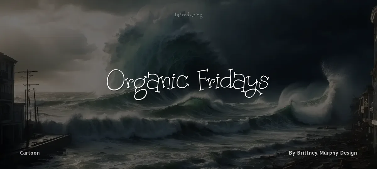 Organic Fridays font preview