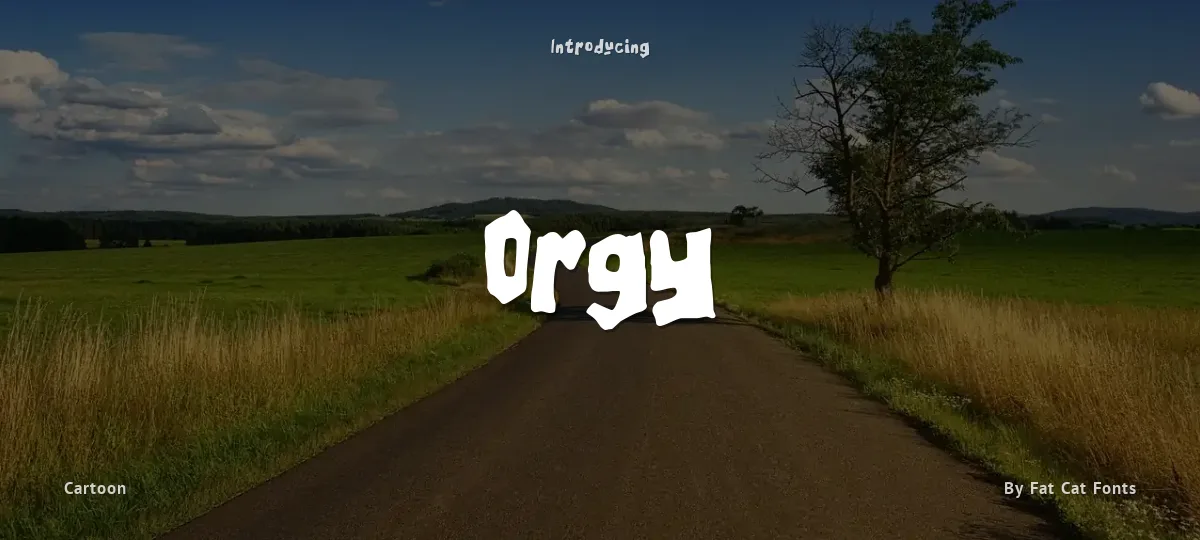 Orgy font preview