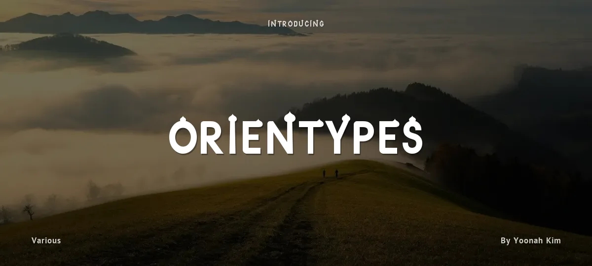 Orientypes font preview