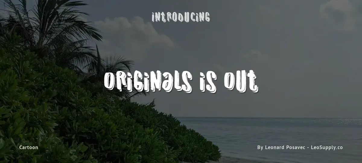 Originals is Out font preview