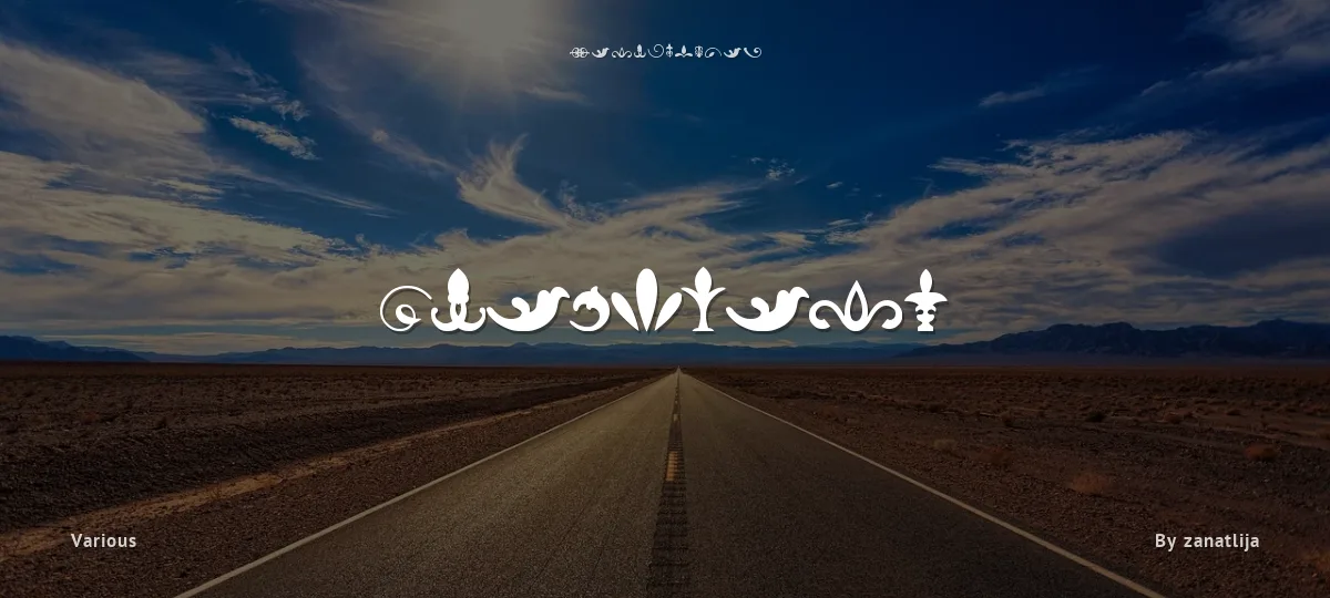 Ornaments font preview