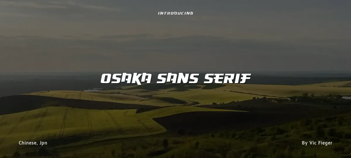 Osaka Sans Serif font preview