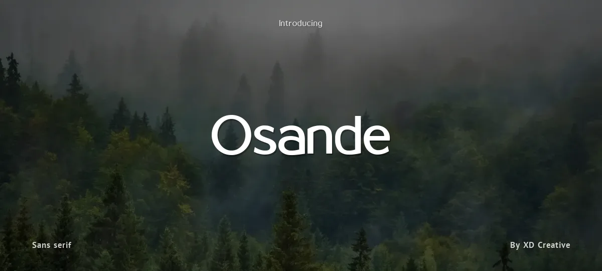 Osande font preview