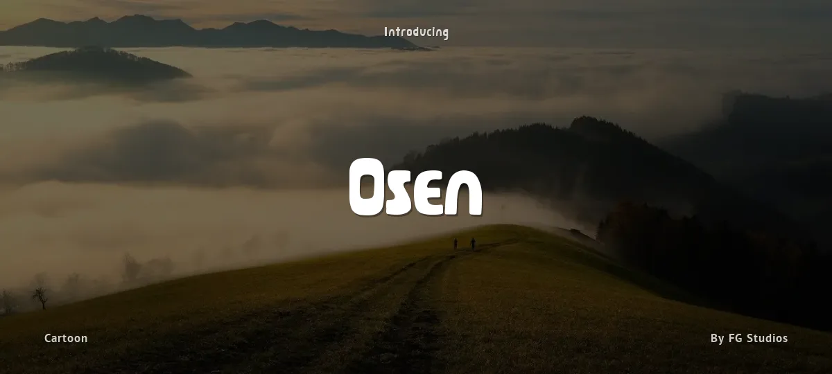 Osen font preview