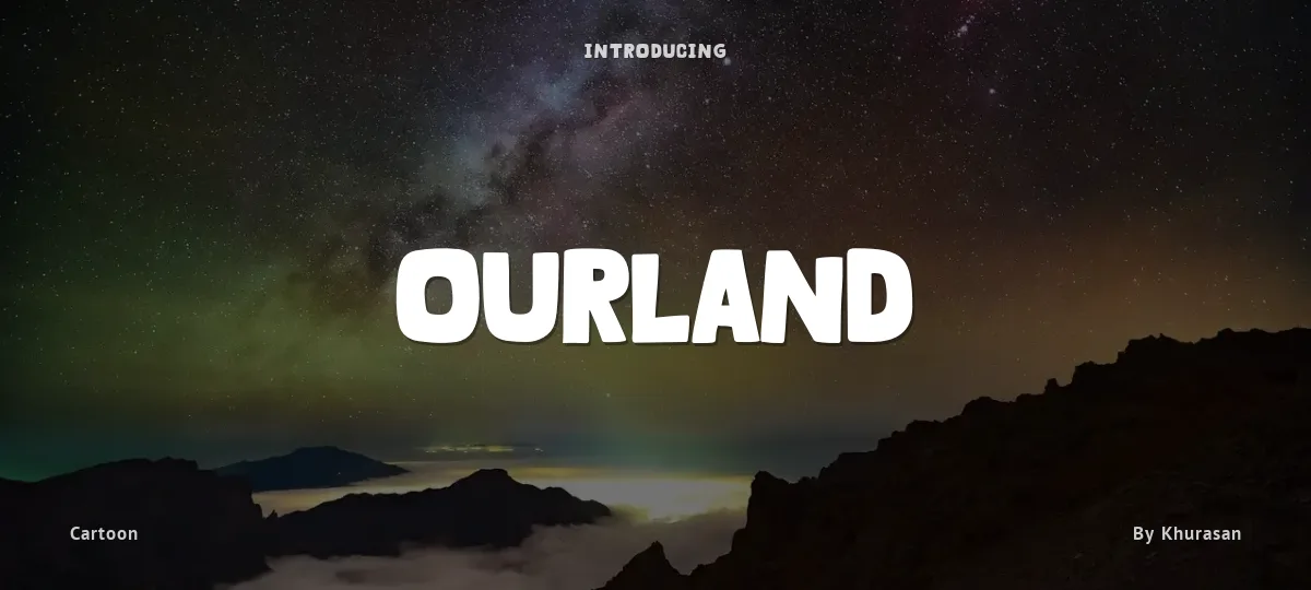 Ourland font preview