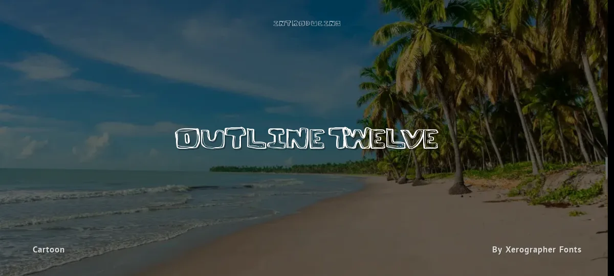 Outline Twelve font preview