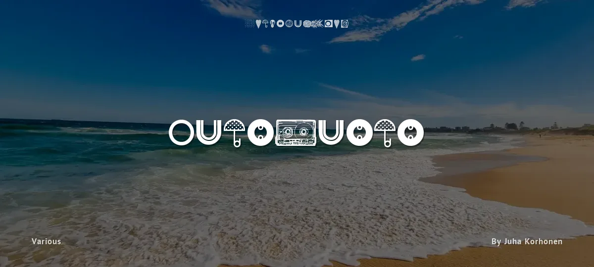 Outomuoto font preview