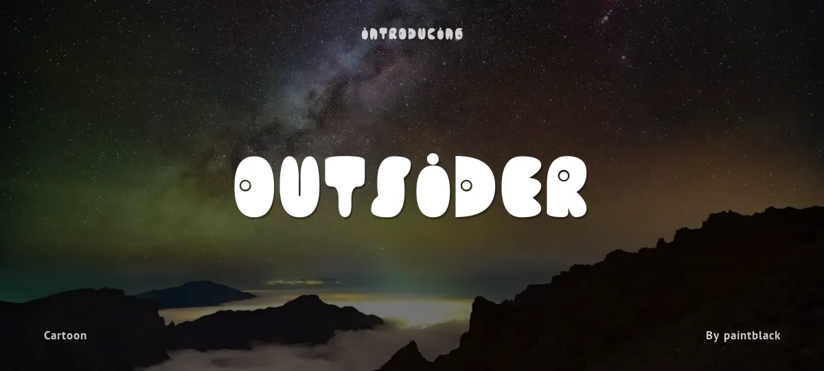 Outsider font preview