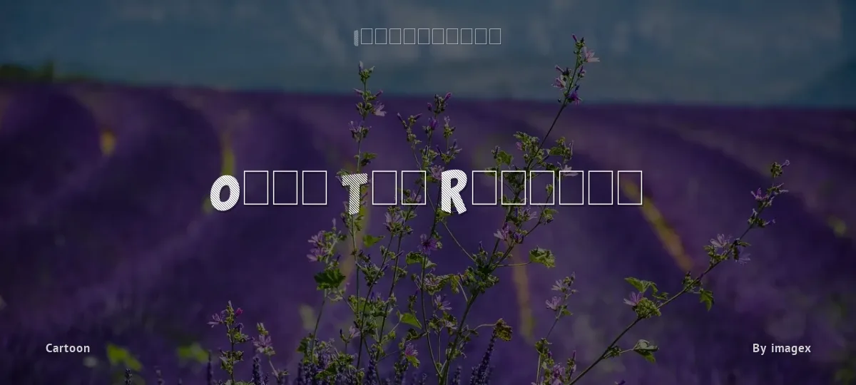 Over The Rainbow font preview