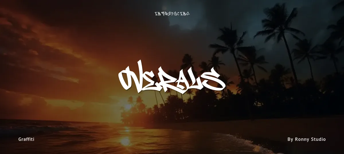 Overals font preview