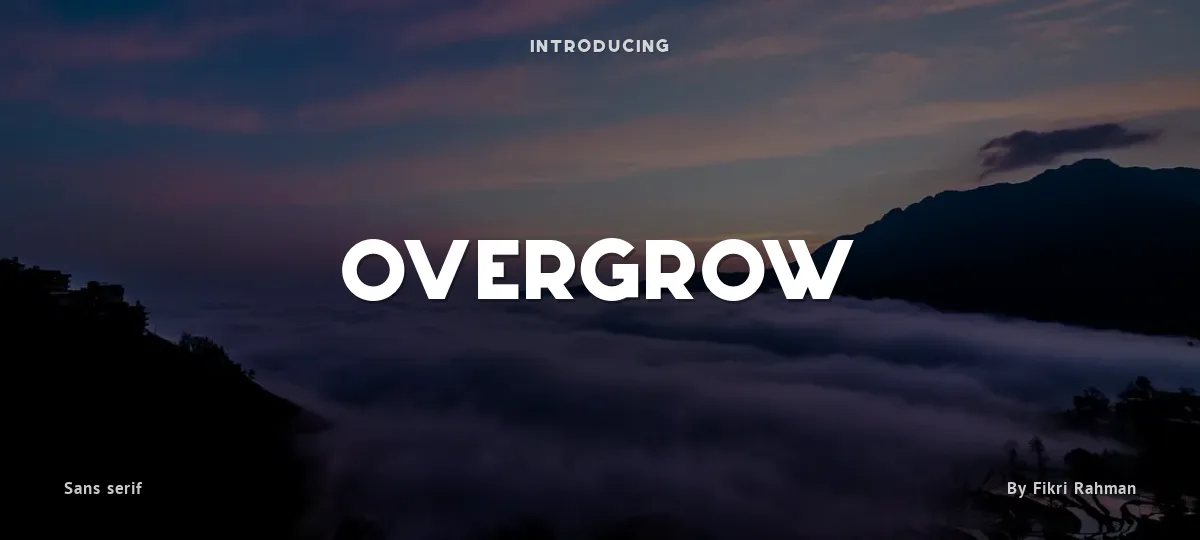 Overgrow font preview