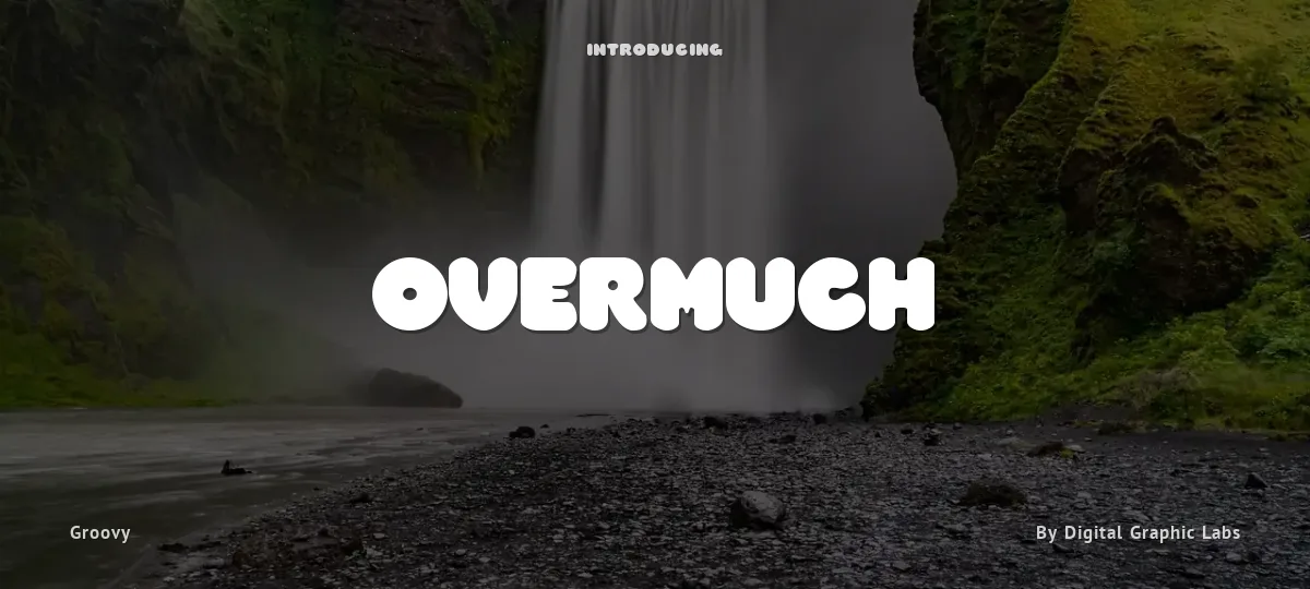 Overmuch font preview