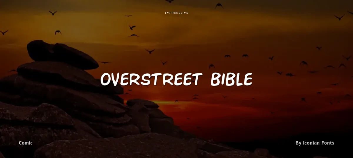 Overstreet Bible font preview